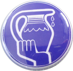 Wassermann Button blau